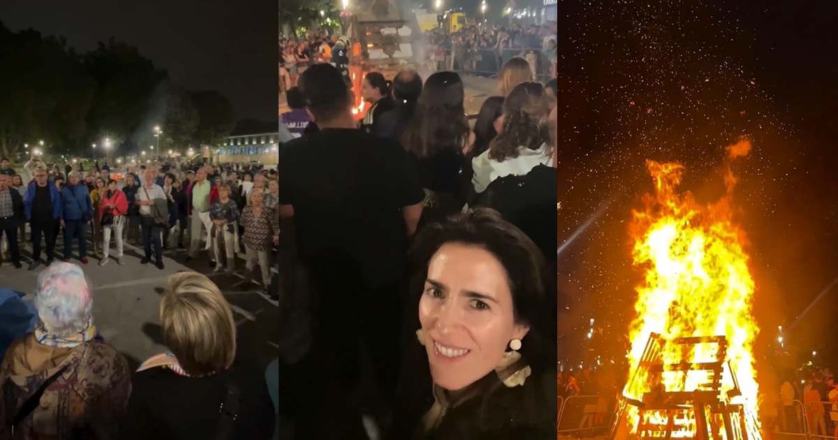 Paz Bascuñán mostró celebración de Noche de San Juan en España: 