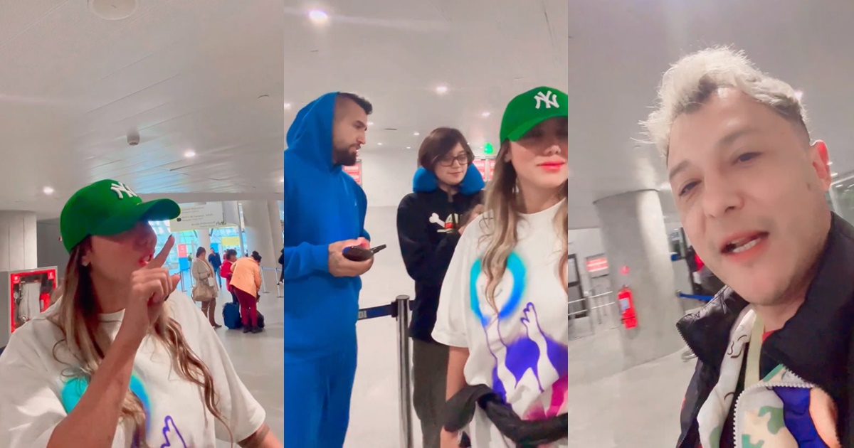 Sergio Rojas vivió tenso momento con Sonia Isaza y Vidal en aeropuerto: 