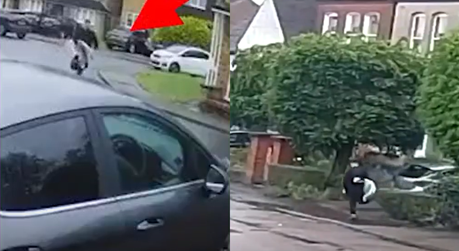 Filtran video de presunto asesino de esposa e hijas de John Hunt: llevaría arma escondida