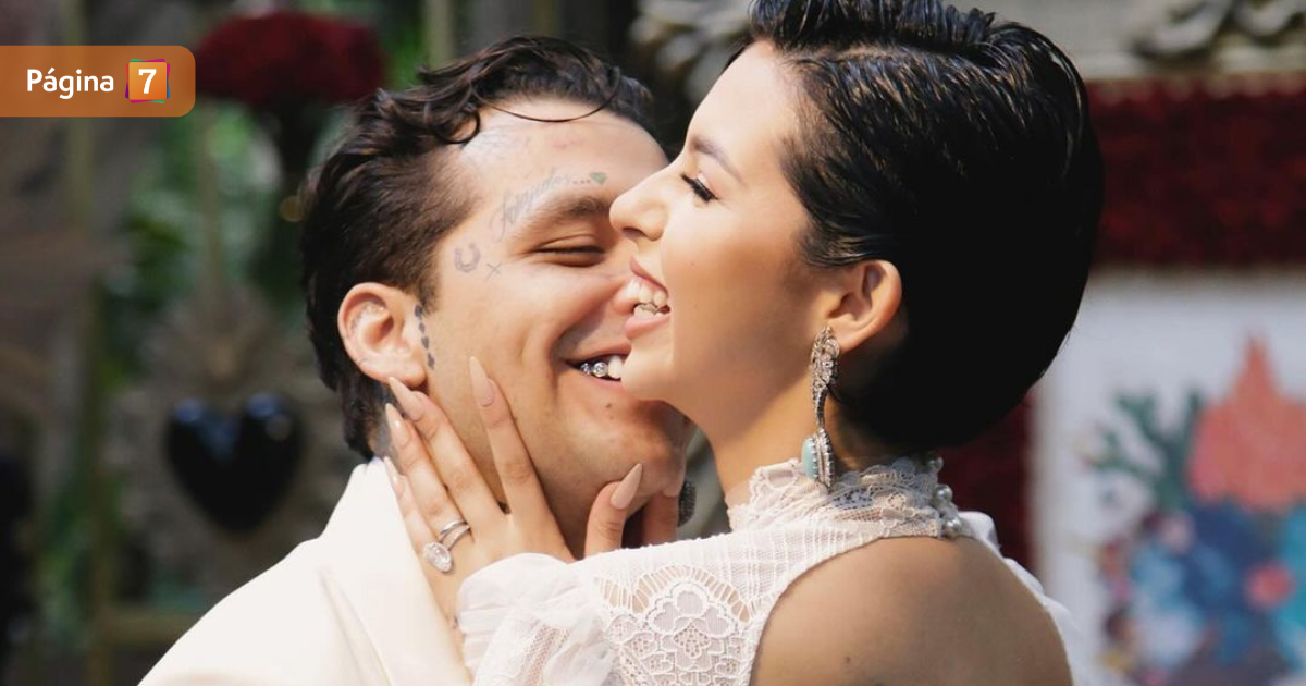 Las imágenes que confirman el matrimonio privado de Christian Nodal y Ángela Aguilar