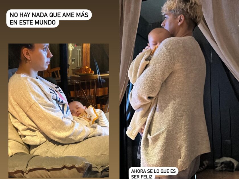 María Jimena Pereyra compartió dulces postales de su hijo: pronto cumplirá tres meses