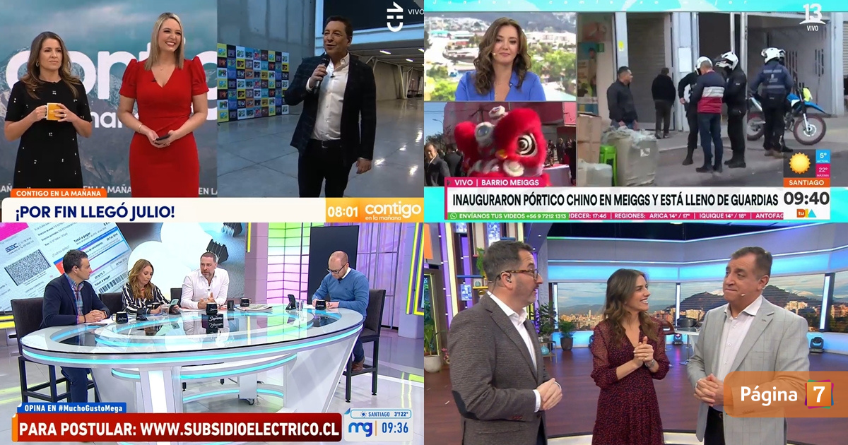 Canal inició julio derrotando a rivales y de vuelta al primer lugar: el rating matinal de este lunes