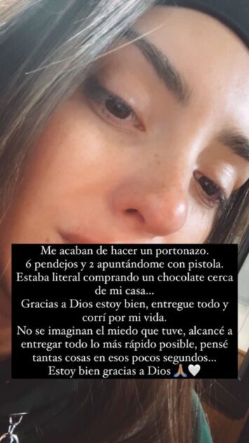 Romi Piccoli sufrió violenta encerrona en Ñuñoa: "Eran seis, dos apuntándome con pistola"
