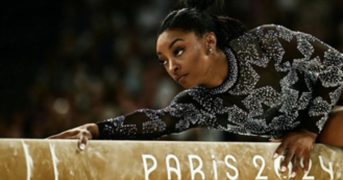 Simone Biles lució el traje más caro de unos JJOO en París 2024: tiene cristales Swarovski
