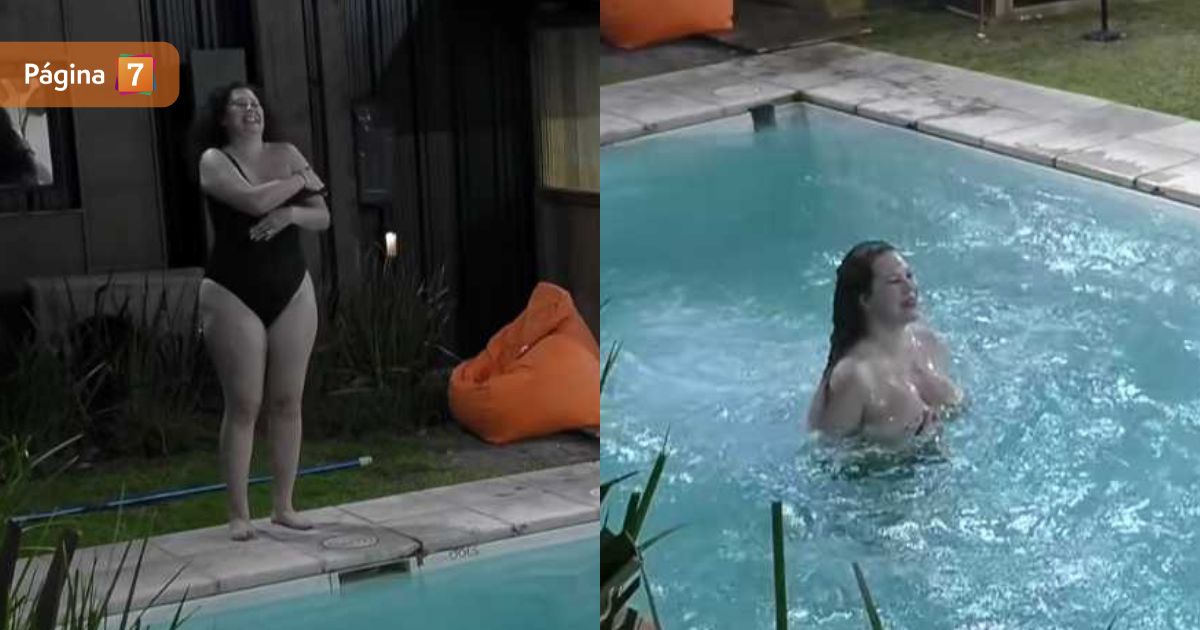 ¡Cumplió lo prometido! Así fue el piquero en topless de Michelle Carvalho en Gran Hermano