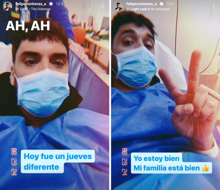 actor de Juego de Ilusiones Felipe Contreras terminó en urgencias