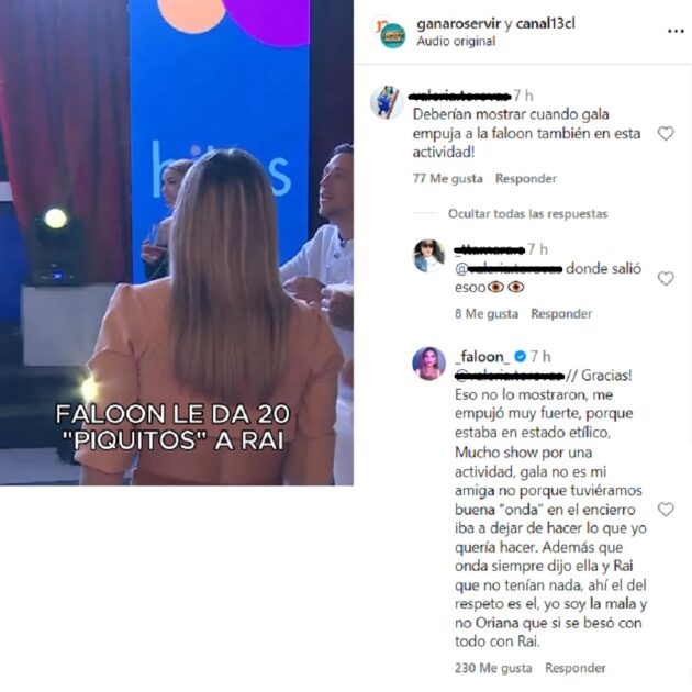 Faloon acusó agresión de Gala que no se vio en Ganar o Servir