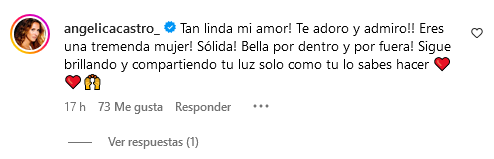Angélica Castro dedicó bello mensaje a su hija