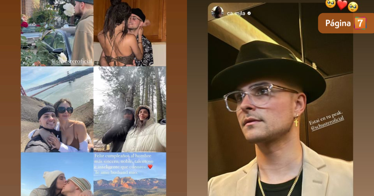 Augusto Schuster recibió romántico saludo de su esposa: "Hace 32 años nació el amor de mi vida"