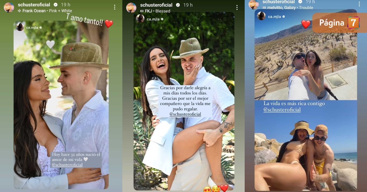 Augusto Schuster recibió romántico saludo de su esposa: "Hace 32 años nació el amor de mi vida"