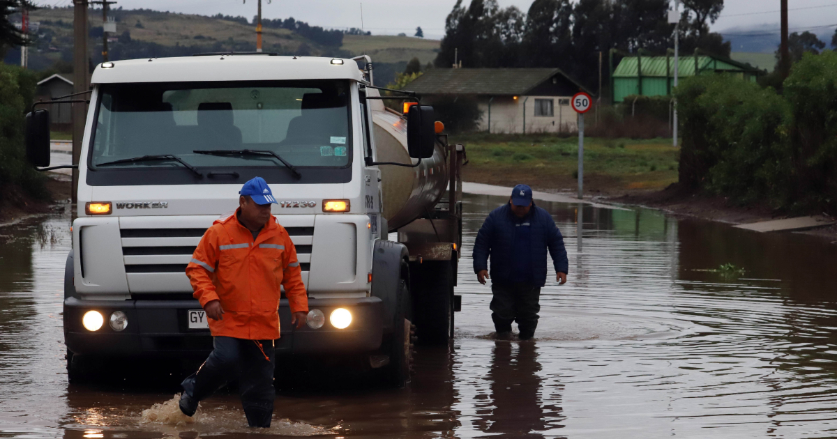 Senapred por sistema frontal: 1.991 personas damnificadas, 1.470 aisladas y 530 en albergues