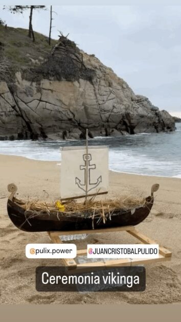 Catalina Pulido mostró despedida vikinga a su hermano fallecido Juan Cristóbal Pulido