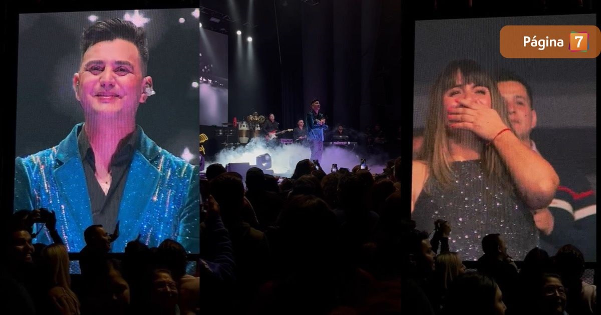 La romántica propuesta de Jordan a su pareja en pleno concierto: 