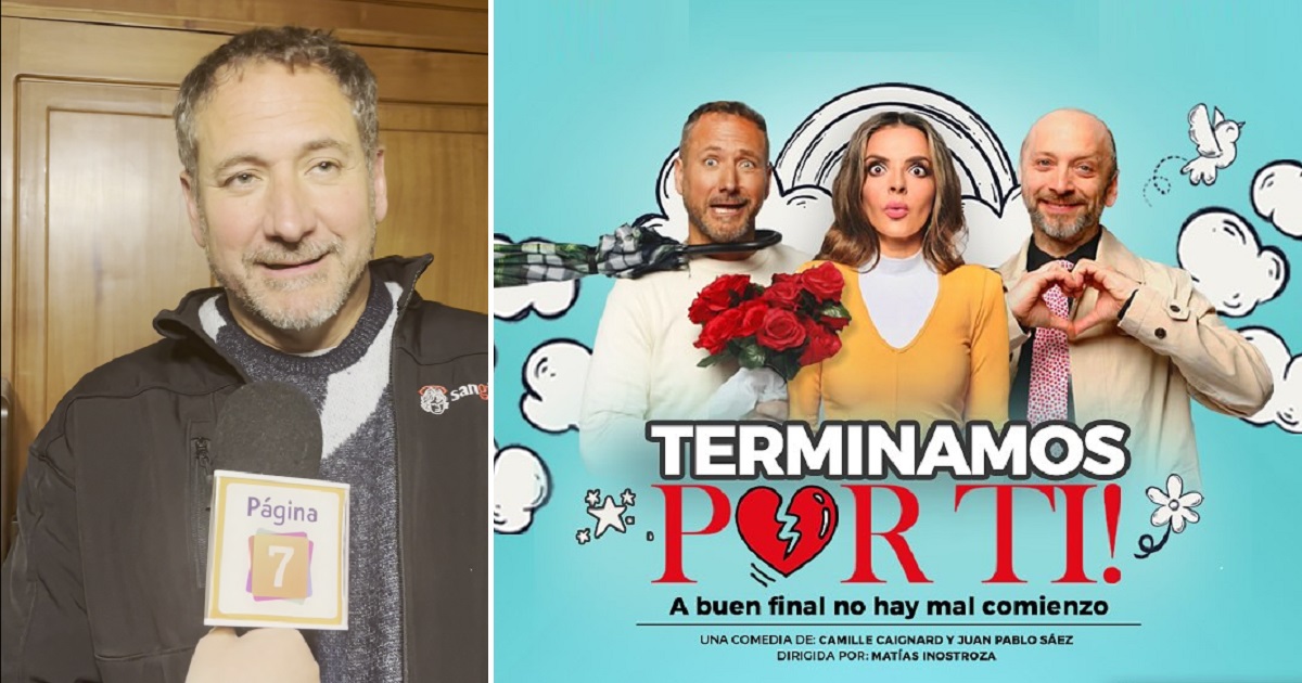 Juan Pablo Sáez comparte elenco con su esposa en la obra 'Terminamos por ti': 