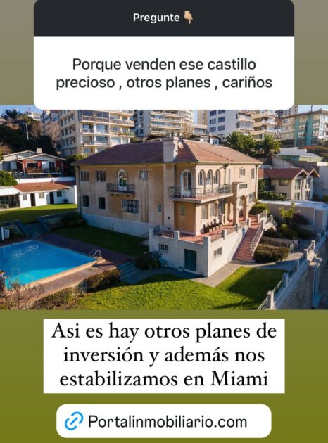 Maura Rivera y Mark González venden su casa en Viña del Mar