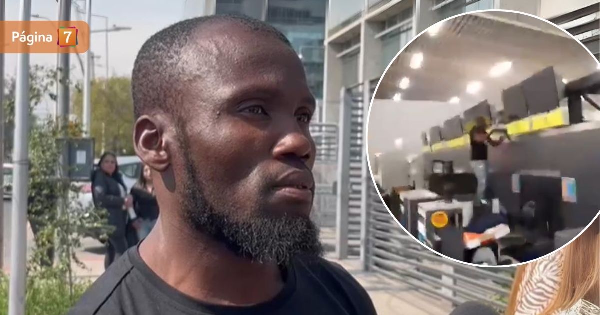 Pasajero haitiano que vivió minuto de furia en el Aeropuerto de Santiago: 