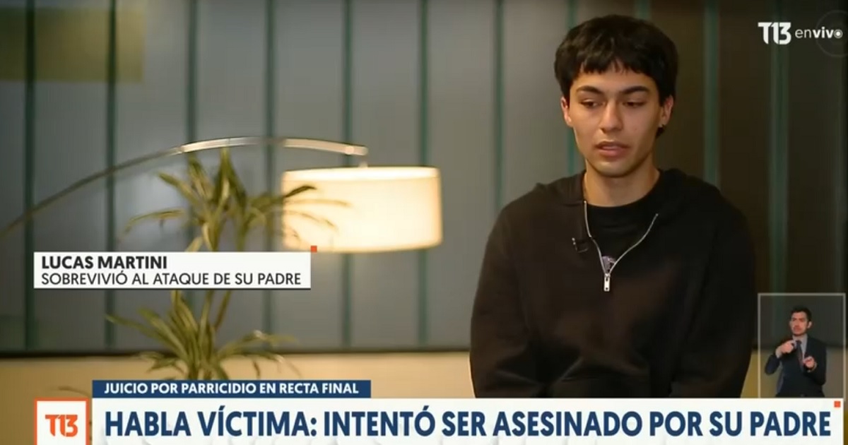 Lucas Martini, víctima de parricidio frustrado, contó cómo sobrevivió al ataque de su padre