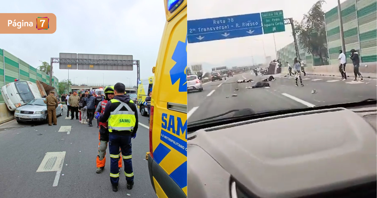 Una decena de heridos tras accidente de vehículo con hinchas de Colo Colo