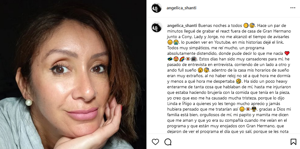 Angélica Sepúlveda apuntó a dos excompañeros de GH: "Jamás hubiera pensado que me tratarían así" 