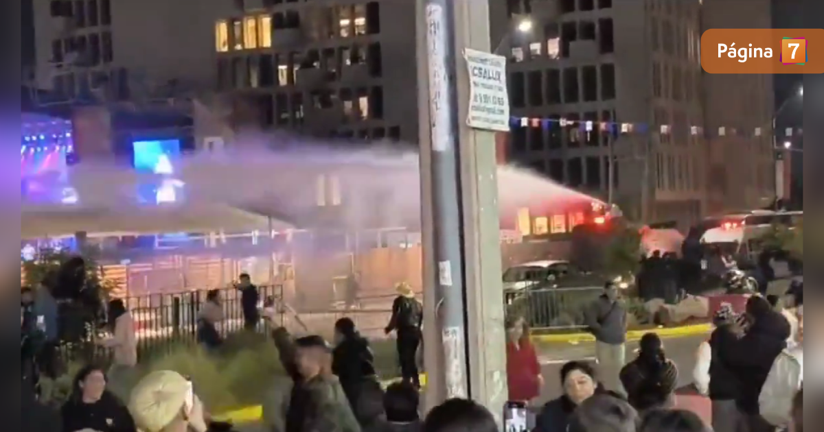 Fonda de Lo Barnechea termina con gases lacrimógenos y asistentes con problemas respiratorios