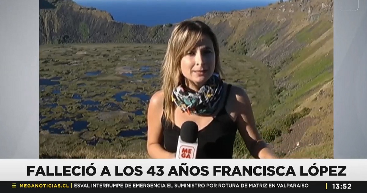 Falleció a los 43 años, Francisca López, experiodista de Mega