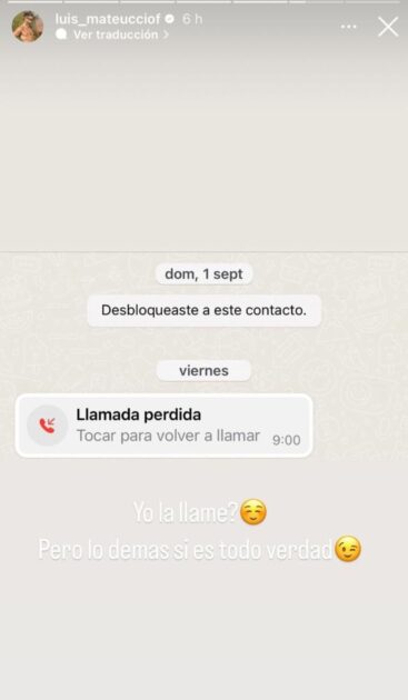 Luis Mateucci reacciona a dichos de Daniela Aránguiz