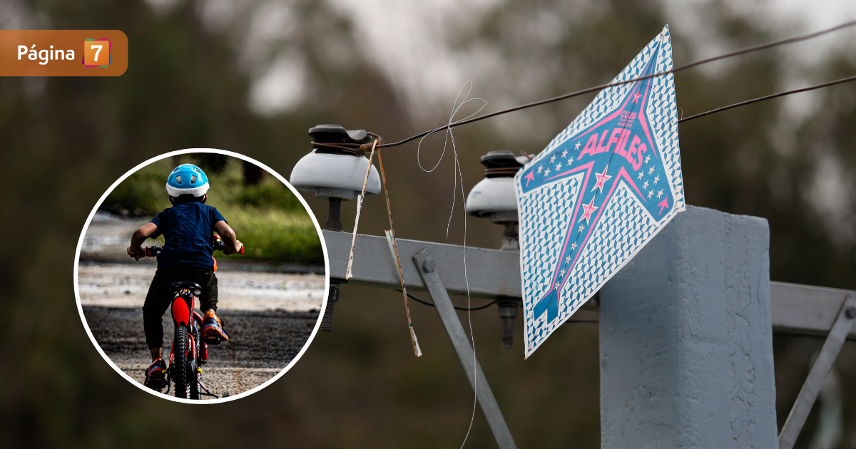 Impacto en Rancagua por niño que sufrió grave accidente con hilo curado mientras andaba en bicicleta