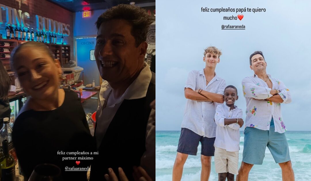 Rafael Araneda recibió dulces saludos de sus hijos en su cumpleaños: compartieron fotos del recuerdo
