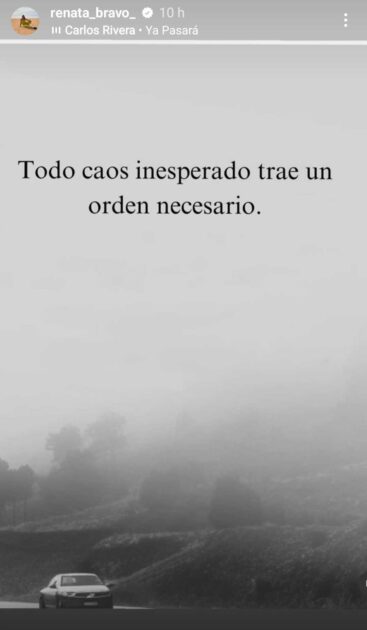 La enigmática publicación de Renata Bravo tras minuto de furia contra periodista