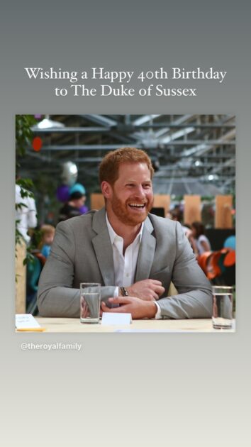 Saludo de William y Kate a Harry en su cumpleaños