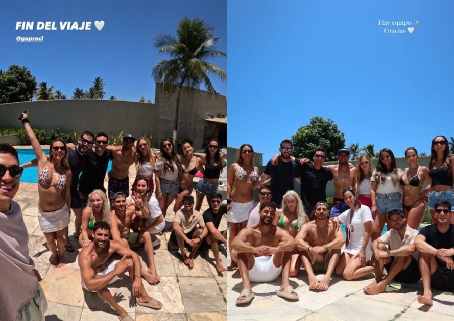 Las vacaciones de Pangal Andrade, Meli Noto, Fran Maira y Austin Palao en Brasil: publicaron fotos