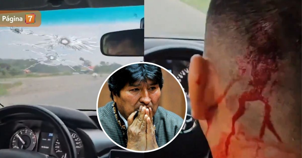 Denuncian disparos a auto en el que viajaba Evo Morales: publican fuertes imágenes de herido a bala