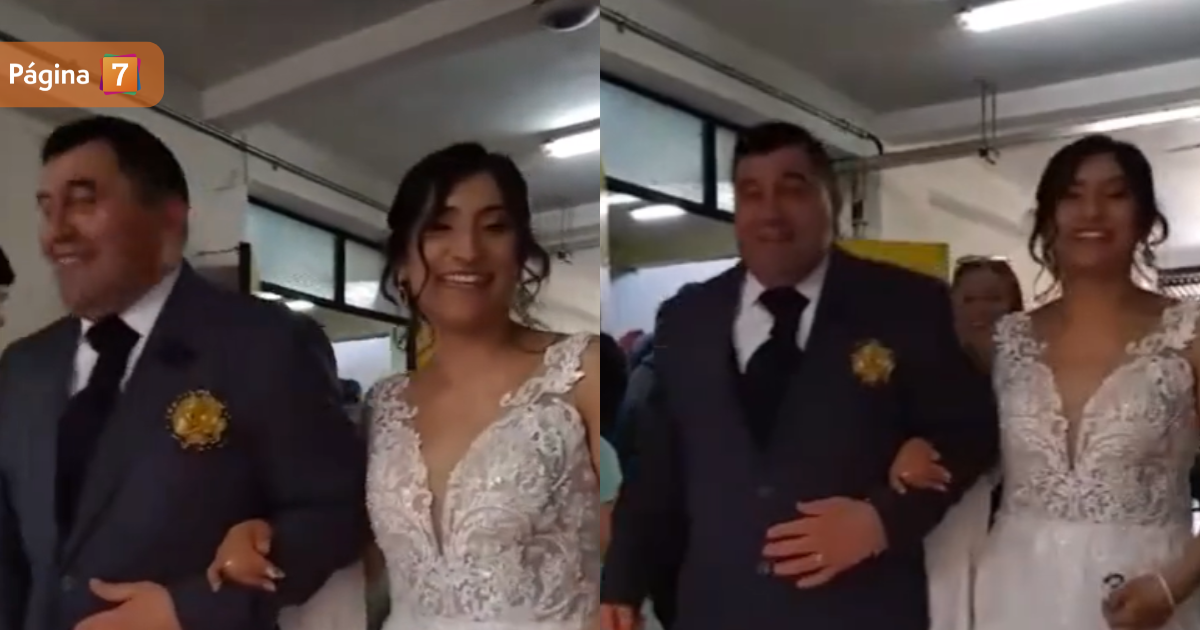 Pareja de recién casados se robó la atención en local de votación en Villarrica: 