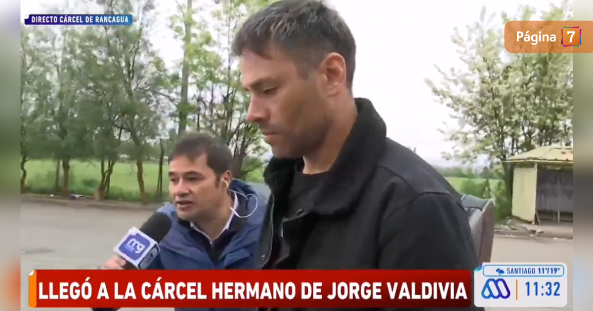 Así fue la llegada de Claudio Valdivia hasta la cárcel de Rancagua para visitar a su hermano
