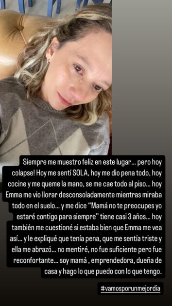 Ingrid Parra hizo un potente desahogo en Instagram: involucró a su hija Emma
