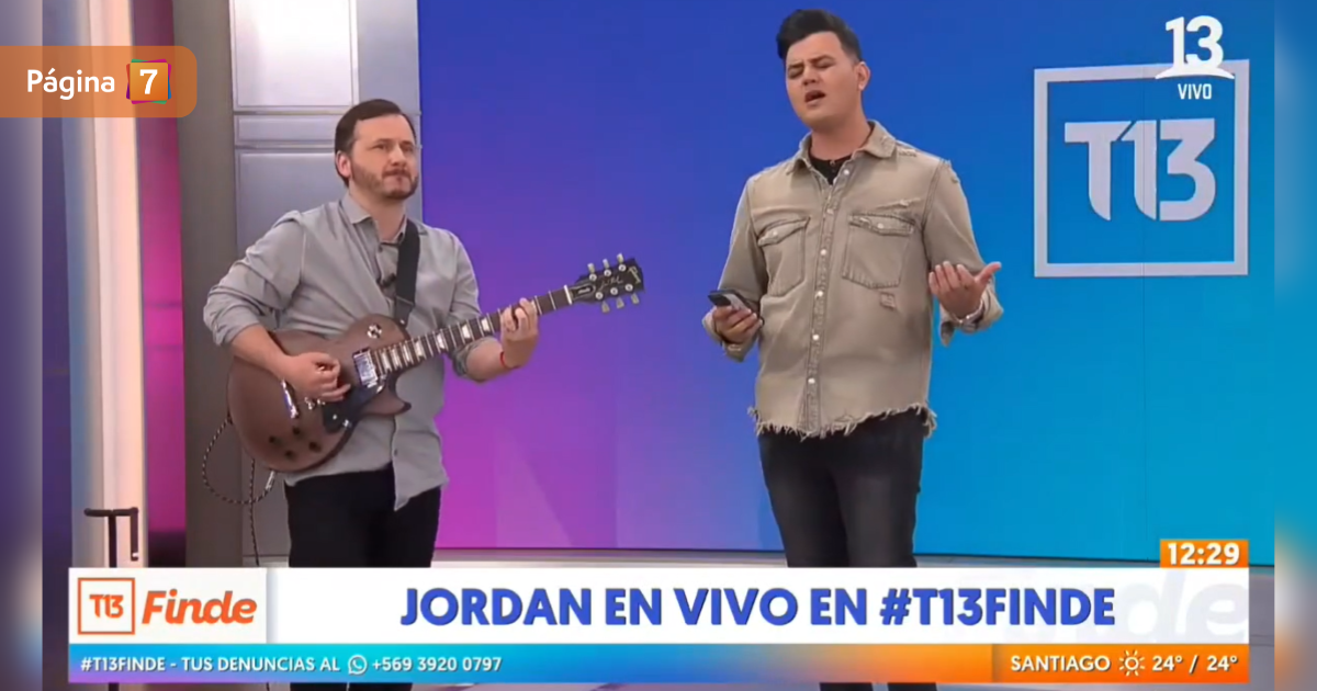Jordan explicó cómo terminó cantando rock en vivo en programa de Canal 13: 