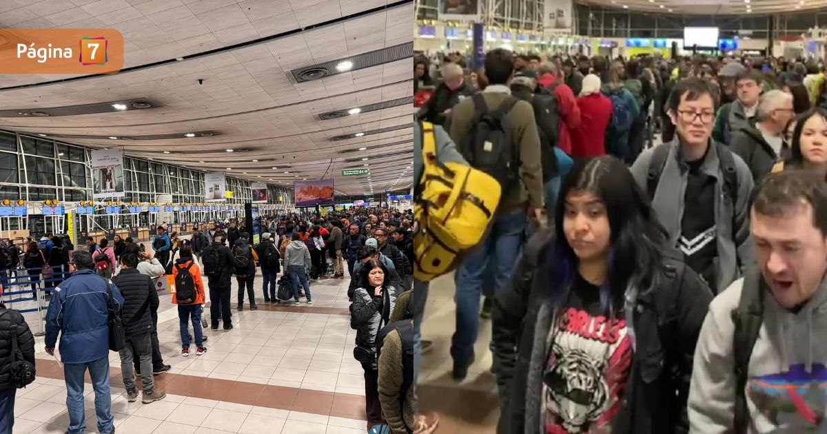 Reportan largas filas en Aeropuerto de Santiago para embarque nacional: ¿por qué cerraron 2 accesos?