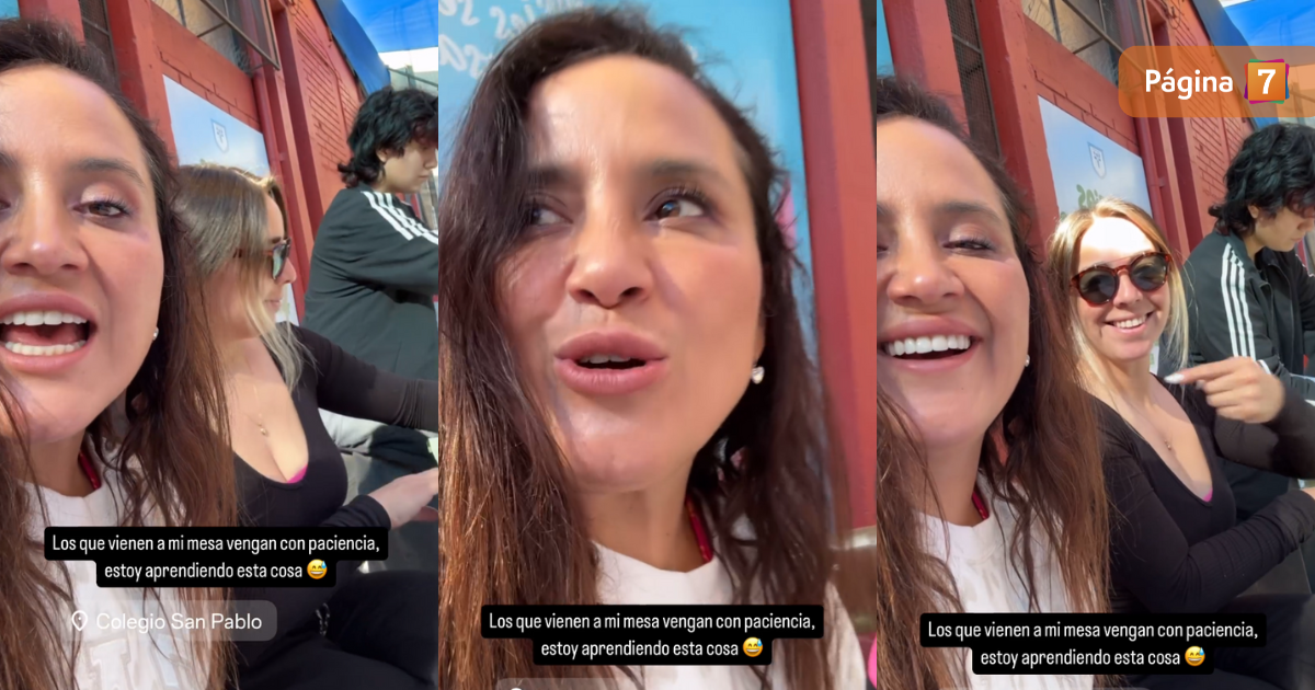 Pamela Leiva bromeó tras ser vocal de mesa por primera vez: 