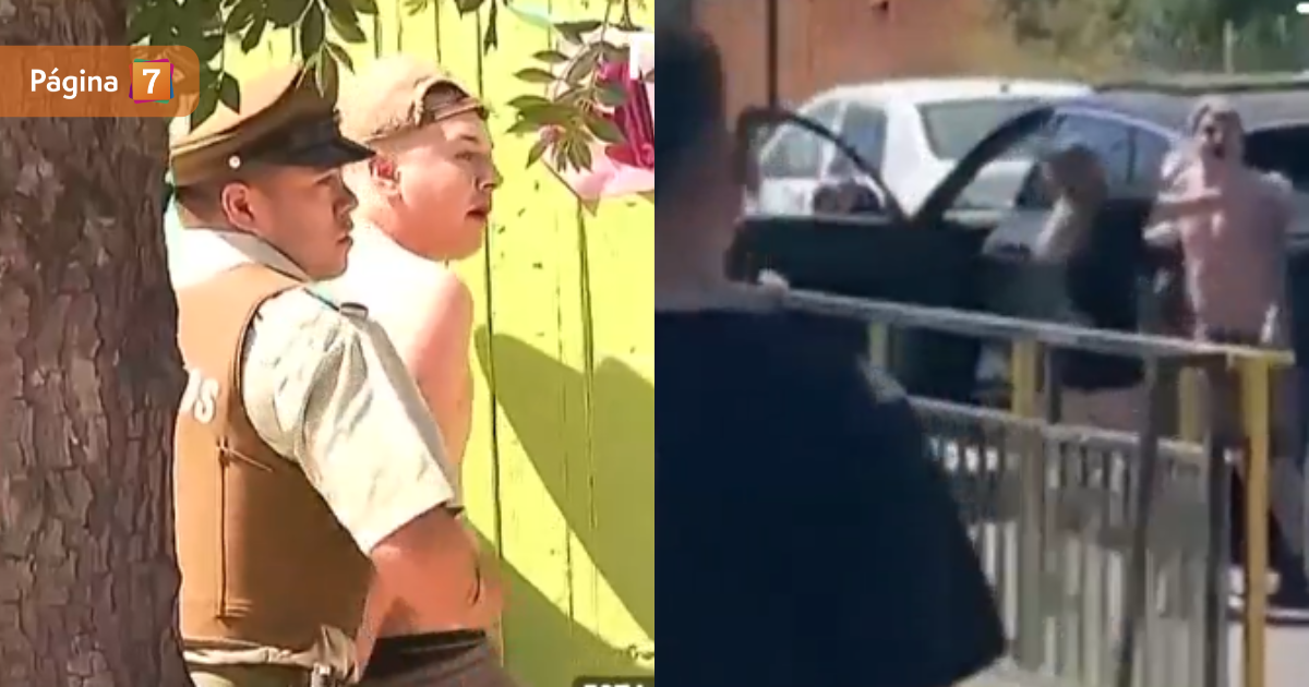 “Se miraron feo”: riña en local de votación de Puente Alto terminó con dos sujetos detenidos