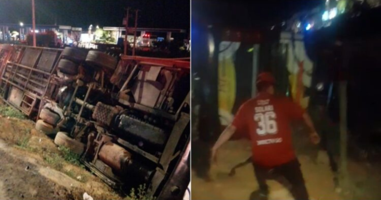 Bus con hinchas de Colo Colo se volcó en la región de Coquimbo: hay dos personas en riesgo vital