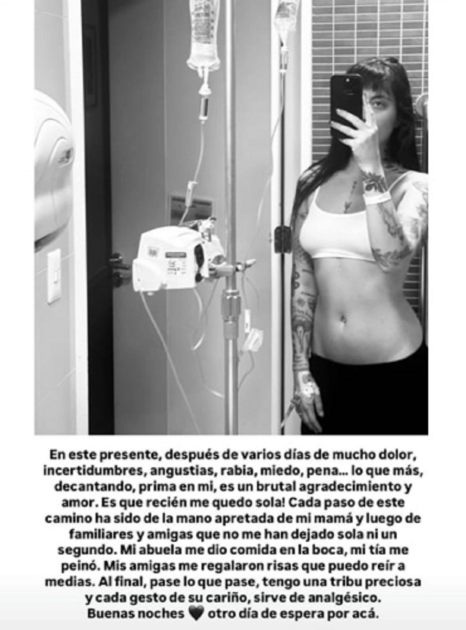 Camila Power enfrenta complejo estado de salud: “Llevo una semana hospitalizada”