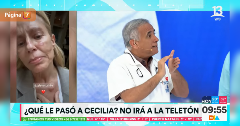 Doctor Ugarte analizó preocupantes lesiones de Cecilia Bolocco: 