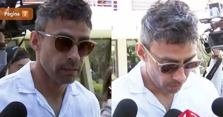 Captan a Jorge Valdivia saliendo de su departamento: entregó escueta declaración