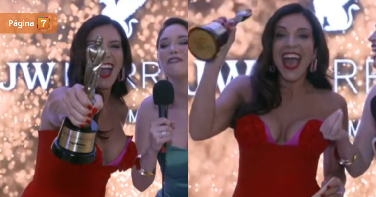 Karla Constant recibió con emoción su Premio Martín Fierro: 