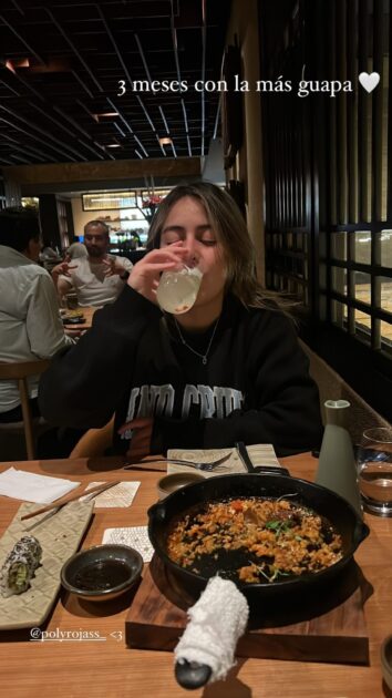 Laura de la Fuente celebró tres meses de relación con su polola