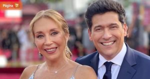Karen Doggenweiler y Rafaelñ Araneda se lucieron con sus looks en la alfombra roja de los Latin Grammy