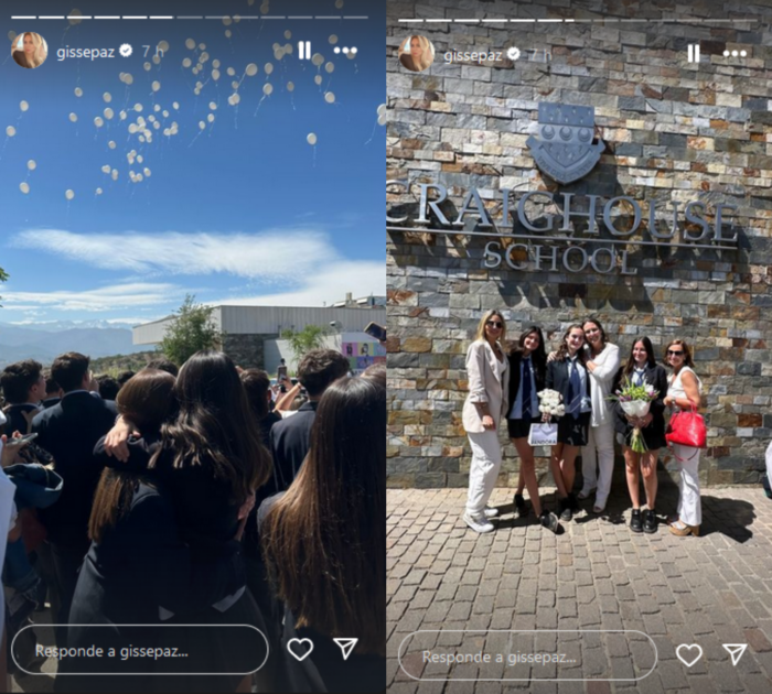 Mauricio Pinilla y Gissella Gallardo orgullosos por logro académico de su hija mayor