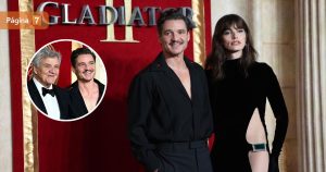 Pedro Pascal se lució en avant premiere de Gladiador 2 en compañía de su hermana Lux y su padre