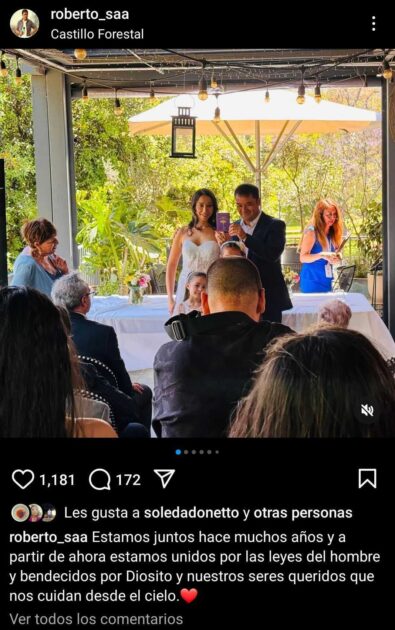Periodista de Mega, Roberto Saa contrajo matrimonio