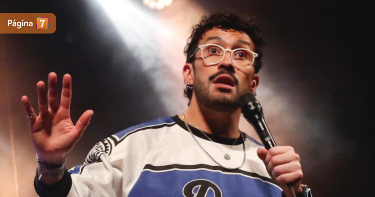 La broma de Edo Caroe por temblor minutos antes de su show: 